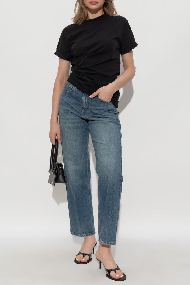 Victoria Beckham T-shirt with side draping | Women's